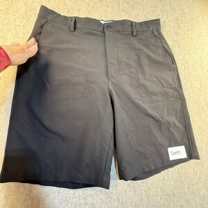 FootJoy Mens Performance Golf Shorts Black Size 36 Stretch Wicking FJ Logo